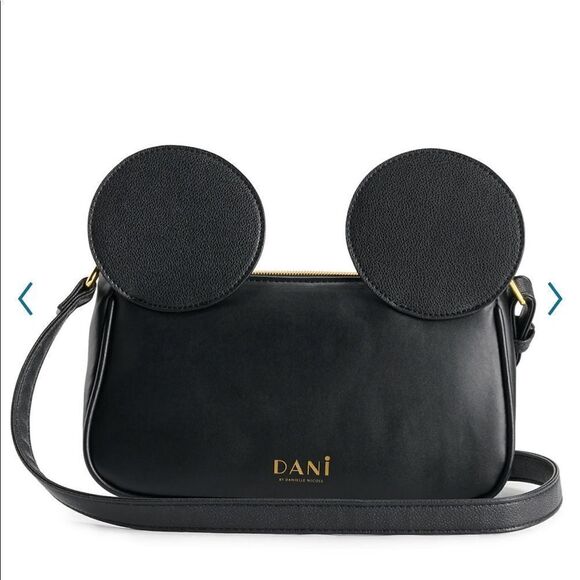 Danielle Nicole Disney’s Minnie Mouse Black Crossbody Bag NWT - Picture 2 of 6